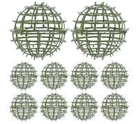 UKCOCO 10 jaulas para Bolas de topiario, Soporte para esferas de topiario | Soporte para bolas de besos, estante de plástico para arreglos para entrada, porche, decoración del hogar, arreglos de mesa.