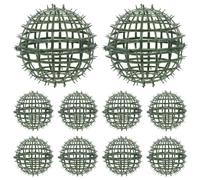 UKCOCO 10 jaulas para Bolas de topiario, Soporte para esferas de topiario | Soporte para bolas de besos, estante de plástico para arreglos para entrada, porche, decoración del hogar, arreglos de mesa.