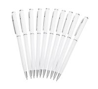 UKCOCO 10 Piezas Bolígrafos Metálicos Giratorios para Escritura Suave Punta Fina y Tinta para Oficina Reuniones y Contratos Uso Profesional y Estudiantil