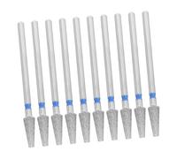 UKCOCO 10 Piezas Nail Drill Bits Grinder Heads For Acrylic Gel Cuticle Removal Open Pocket Design For Manicure Pedicure Use At Home And Salon