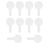 UKCOCO 10 piezas Pizarra Blanca Doble Cara Portátil Tablero de Mano Borrable para Estudiantes Paleta de Votación Mini para Aula Oficina y Uso Doméstico