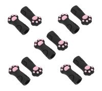 UKCOCO 10 Piezas Protectores de Silicona para Herramientas de Uñas Fundas para Cortaúñas Tijeras y Pinzas con Diseño de Pata de Gato Compactos y Fáciles de Usar para Manicura y Pedicura