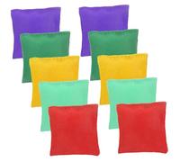 UKCOCO 10 Piezas Sacos de Nylon para Lanzar y Familias al Aire para Coordinación Mano-Ojo Colores Surtidos Resistentes para Fiestas y Picnic