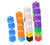 UKCOCO 100 Piezas Bloques de Construcción Educativos de Matemáticas Cubos Plásticos Interactivos para Desarrollo Infantil Didácticos para Aprendizaje