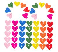 UKCOCO 100 Piezas Botones Coloridos de Madera para Manualidades Diy Accesorios Decorativos para Ropa y Proyectos Botones de Estilo Rústico