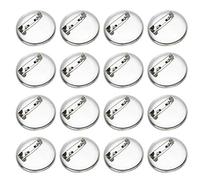 UKCOCO 100 Piezas de Accesorios para Broches Diy, Bases de Cierres Redondas de Aleación Ligera y Práctica para Bisutería y Manualidades