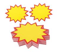 UKCOCO 100 piezas Etiquetas de Precio Papel para Venta Etiquetas Blancas Adhesivas para Supermercados y Tiendas Minoristas Efectiva y Duradera