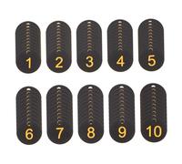 UKCOCO 100 piezas Etiquetas Numeradas de Plástico para Llaves con Agujero Identificadores Circulares para Almacenamiento Gimnasios y Oficinas Diseño y Resistente