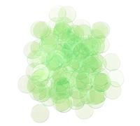 UKCOCO 100 Piezas Fichas de Bingo Transparentes Contadores de Fichas de Plástico para Mesa y Aprendizaje Matemático Accesorios de Entretenimiento