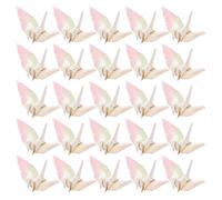 UKCOCO 100 Piezas Origami Paper Cranes Pearlescent Handmade Decorations For Wedding Tea Party Bridal Shower Photo Props
