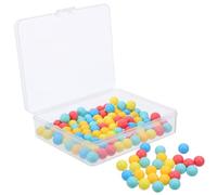 UKCOCO 100 piezas Pequeñas Bolas Plásticas de Colores para Contar Enseñanza de Probabilidad y Actividades Matemáticas Aula Bolas para Aprendizaje Infantil