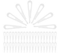 UKCOCO 100 Unidades Pinzas para Fijar la Ropa de PVC Blanco Dientes 37,5 MM | Uso en Calcetines y Prendas Térmicas, Agarre Firme, Diseño Discreto, para Armario Estación