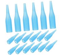 UKCOCO 100 Unidades Tapas Pequeñas Para Máquina De Tatuar, Plástico Duradero, Color Azul, Sin Goteo, Prácticas Para Consejos Sobre Tatuajes y Suministros Profesionales