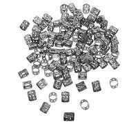 UKCOCO 1000 Piezas Dreadlock Beads Hair For Braids Adjustable Aluminum Rings Lightweight Hair Clips For Crochet Knotless Extensions Cornrows Styling Accessories