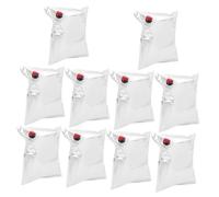 UKCOCO 10piezas Bolsa Portátil para Envasar Vino Tinto Reutilizable con Boquilla Unidades para Viajes y Fiestas Bolsas Dispensadoras de Vino Vejigas para Bebidas