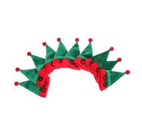 UKCOCO 10piezas Mini Gorros de Papá Noel para Funda Navideña de Botella de Vino Adornos de Sombrero Pequeño Adorable Decoración Navideña para Proyectos de Bricolaje y Fiestas