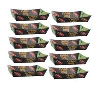 UKCOCO 10piezas Tazón De Bocadillos De Fútbol Decoraciones De Cumpleaños De Fútbol Bandejas Para Servir Comida y Postres Fiestas Deportivas