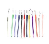 UKCOCO 12 Correas de Silicona para Teléfono Móvil, Ligeras y Fáciles de Llevar, Ideales para Identificación y Llaveros en Proyectos DIY Varios estilos