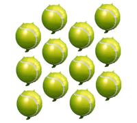 UKCOCO 12 Globos Inflables de Tenis de 18 Pulgadas Globos Decorativos Deportivos para Fiesta de Cumpleaños Decoración Temática Deportiva para Eventos Infantiles y Adultos