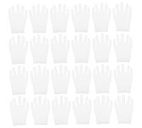 UKCOCO 12 Pares Guantes De Algodón Lavables Cubremanos De Algodón Para Revisar Relojes y Joyas Guantes Blancos