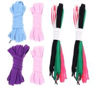 UKCOCO 12 pares Of Flat Shoelaces For Sneakers Sports Shoes Boots And Skates Durable Polyester Strings