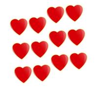 UKCOCO 12 piezas Broche Corazón Rojo para Mujer Aleación de Zinc Diseño Voluntario para Bodas y San Valentín Joyería Decorativa para Ropa