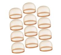 UKCOCO 12 piezas Gorro de Malla para Peluca Transpirable y Elástico de Redecilla para Peluca Accesorio de Peluquería para Fiestas y Disfraces Alta Elasticidad y Material Suave y