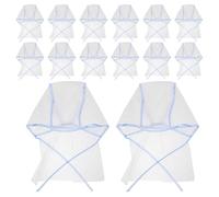 UKCOCO 12 Piezas Gorros Desechables para Mechas con Gancho Metálico Kit de Unidades Azules para Salón y Barbería Protección de Cuello para Teñir Cabello Profesionalmente