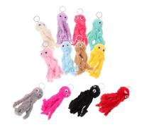 UKCOCO 12 piezas Llaveros de de Peluche de Adornos Coloridos para Claves Mochilas y Decoración de Habitaciones Perfectos para Cumpleaños y