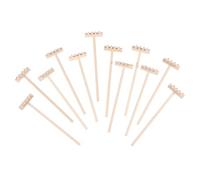 UKCOCO 12 Piezas Mini Rastrillo Zen Jardín de Arena de Bambú Natural Herramienta Pequeña de Decoración para Escritorio Suave y para Bandejas Zen y Sandboxes