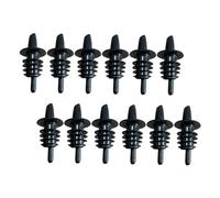 UKCOCO 12 Piezas Vertedores de Vino de PVC Tapones de Botella de Vino Reutilizables Aceite y Vinagre Fáciles de Limpiar Compatibles con Botellas Estándar