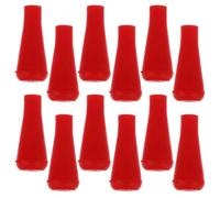 UKCOCO 12 Puntas de Flecha de Goma para Práctica de Tiro Arco, Protección del Objetivo y Durabilidad, Color Rojo, Aptas para Entrenamiento en Interiores