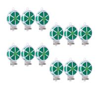 UKCOCO 12 Rollos Bridas de Alambre de Jardín Verdes, PE E Hierro | Fijación No Abrasiva para Flores y Pepinos, Organiza Espacios, Uso en Floristería y Vivero