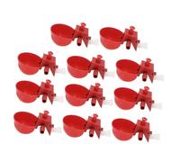 UKCOCO 12piezas Bebedero para Pollitos De Portátil y para Codornices Accesorio para Pájaros Domésticos Comedero De Gallinas Regulación De Agua