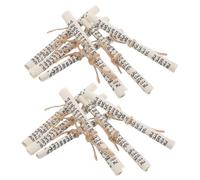 UKCOCO 12piezas Mezuzah Scrolls with Bible Blessings Jewish Religious Door Ornament for Home Blessing and Housewarming Spiritual Protection Judaica Décor