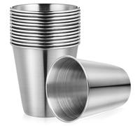 UKCOCO 12Piezas Tazas de Inoxidable de Portátiles y Duraderos para Whisky Vodka para Uso Casa