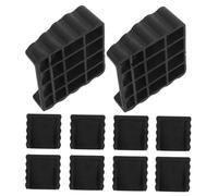 UKCOCO 12piezas Tope De Puerta Prueba De Viento Resistente Protector De Pared Tope Anticolisión Para Suelo Para Cocina Baño y Dormitorio Color Negro Cuñas