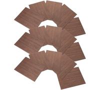 UKCOCO 15 Láminas de Suelo de Diorama de Madera Fina A5 Negro Roble, 20,5 X 15,2 Cm, para Miniaturas de Construcción, Casas de Muñecas y Manualidades DIY