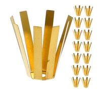UKCOCO 15 Piezas Brass Golf Shaft Adapter Shims Octopus Design Golf Shaft Accessories Brass For Improved Club Balance Stability Swing Control Easy Installation For Various Sports Clubs