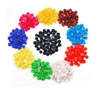 UKCOCO 150 piezas Botones de Presión de Plástico Kam Kit Aleatorios Manualidades y Costura DIY Color Aleatorio Color Aleatorio