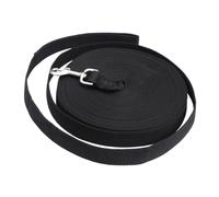 UKCOCO 15m Correa De Entrenamiento para Perro y Gato De Nylon Resistente Negra Obediencia y Seguimiento con Cierre Metálico Seguro