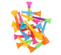 UKCOCO 18 Piezas de Mini Trompetas de Plástico para Niños Instrumento Musical Educativo Juguete Compacto Accesorio Seguro para Cumpleaños y Navidad para Niños Pequeños