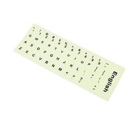 UKCOCO 1hoja Pegatinas De Teclado Fluorescentes para Computadora Autoadhesivas Compatible Teclados De Escritorio y Portátiles Inglés