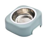 UKCOCO 1Juego Cuenco de Metal para Mascotas con Zancos Bebedero y Comedero Inclinable para Gatos y Perros Diseño Desmontable y Resistente de Limpiar y Evitar Derrames Incluye