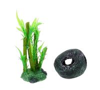 UKCOCO 1juego Decoración De Acuario De Resina Artificial Simulación De Piedra Casa De Escondite para Peces y Tortugas Accesorio De Acuario Compacto y Duradero para Crear Un Natural