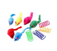 UKCOCO 1Juego Juguete Interactivo para Gatos de de Peluche Aleatorios Estimula los y la Relación con Mascota