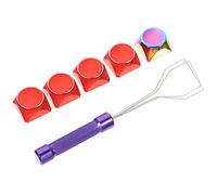 UKCOCO 1juego Teclas De Repuesto De Metal con Extractor para Teclado Mecánico Diseño Único y Textura Suave Fácil De Transportar y Usar Cualquier Momento