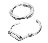 UKCOCO 1Par Pendientes de Clip Mini Unisex Aretes de Alfiler de Seguridad Joyería Original Hombres y Mujeres y Cumpleaños