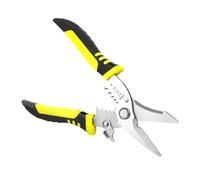 UKCOCO 1pieza Alicate Multifunción para Electricista Tijeras Pelacables Tres Uno Corte Preciso y Pelado sin Dañar Cables Herramienta Duradera y Ergonómica para Uso Profesional y