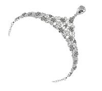 UKCOCO 1pieza Diadema De Novia Rhinestones Accesorio Vintage Para Frente Tiara Elegante Para Bodas y Ceremonias Para Novias y Niñas Color